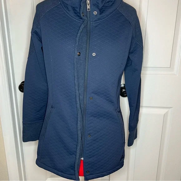 The North Face Recover Up Jacket Women Small Navy Blue Hooded Lightweight - Picture 4 of 13